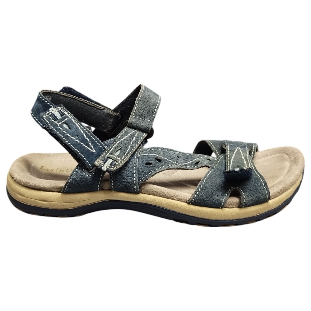 Earth Origins Sophie Slingback Sandals Mens Size 8.5M Multi Leather Hook &‎ Loop